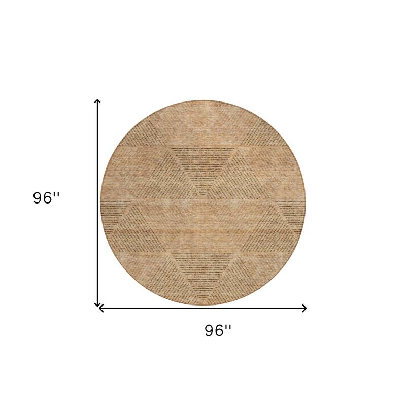 HomeRoots Geometric Transitional Rectangle Outdoor Rug