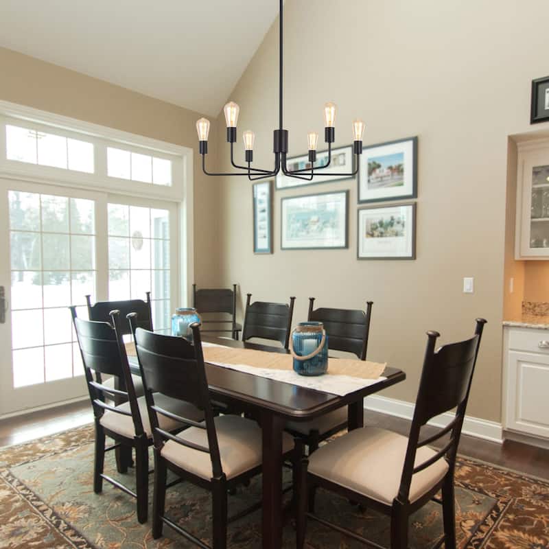 6-Light 30.15"W Kitchen Island Modern Chandeliers for Living Room