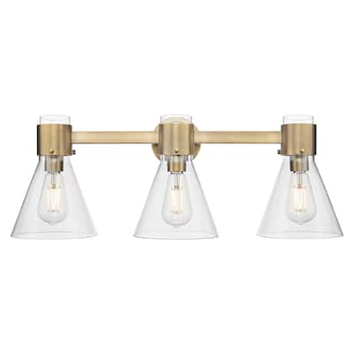 Innovations Lighting Downtown Urban - Lawton Cone - 3 Light 24" Wall-Mounted Bath Vanity Light