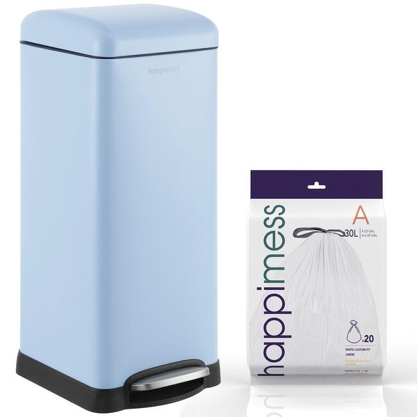 happimess Betty Retro 8-Gallon Step-Open Trash Can - On Sale - Bed
