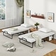 preview thumbnail 3 of 7, Twin Size Rollaway Guest Folding Bed with Mattress Sturdy Heavy Duty Frame
