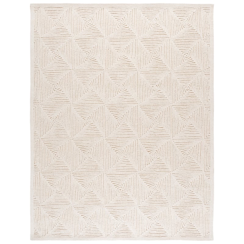 SAFAVIEH Handmade Textural Angel Wool Rug - 8' x 10' - Ivory