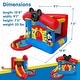 preview thumbnail 4 of 5, Disney Mickey Mouse Bounce House with Slide, Indoor Outdoor Inflatable Bouncy Castle Funhouse Ball Pit for Kids Ages 3-8