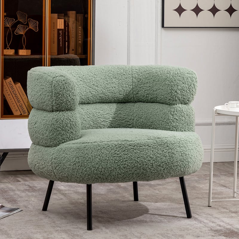 XINMICS Modern Accent Chair Upholstered Armchair for Living Room, Bedroom