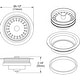 preview thumbnail 5 of 22, Elkay 3-1/2" Disposal Flange with Basket Strainer