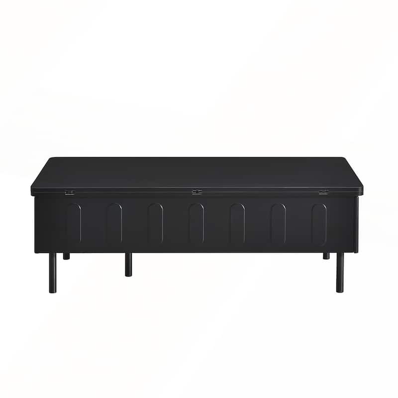 Modern Lift-Top Coffee Table with 2 Drawers