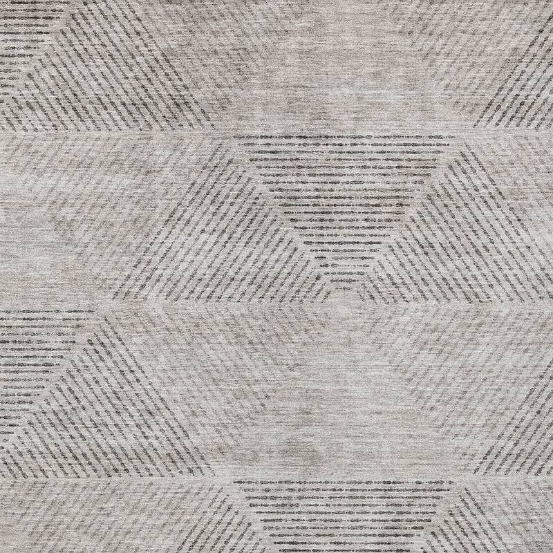 HomeRoots Geometric Transitional Rectangle Outdoor Rug