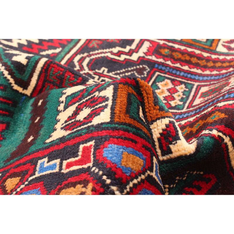 ECARPETGALLERY Hand-knotted Teimani Red Wool Rug - 2'8 x 4'6