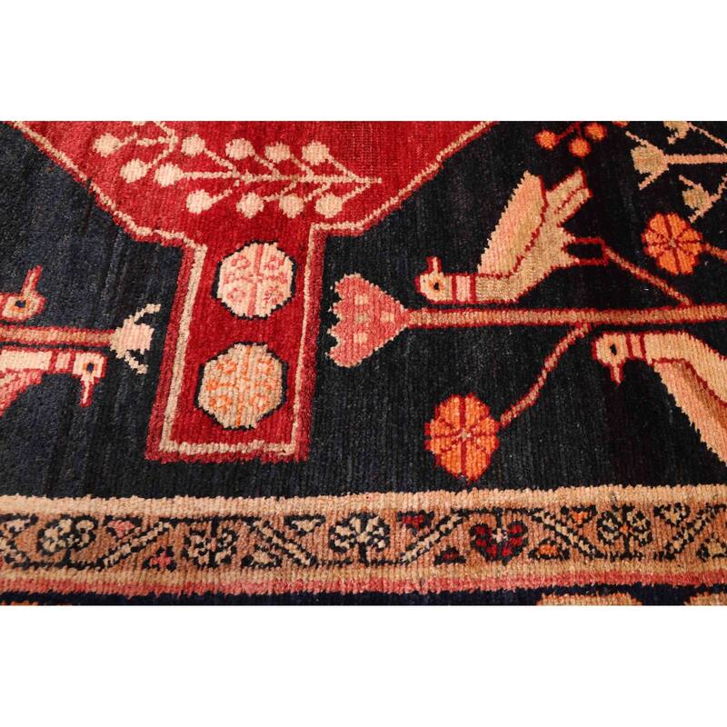 ECARPETGALLERY Hand-knotted Konya Anatolian Black Wool Rug - 4'7 x 9'2
