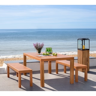 SAFAVIEH Outdoor Living Dario 3-Piece Dining Set - 59"W x 32"D x 30"H