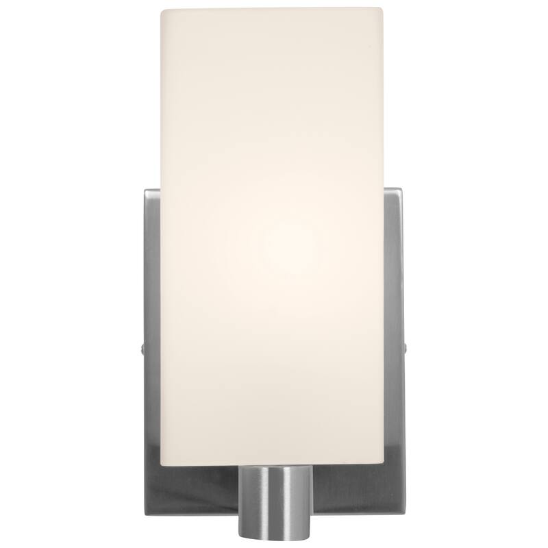 Access Lighting Archi - Dimmable LED Wall & Vanity - Brushed Steel Finish - Opal Glass Diffuser - Brushed Steel