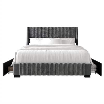 CraftPorch Corduroy Luxurious Bed