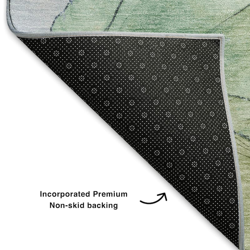 Premium Washable Super Soft Abstract Watercolor Mayfield Rug