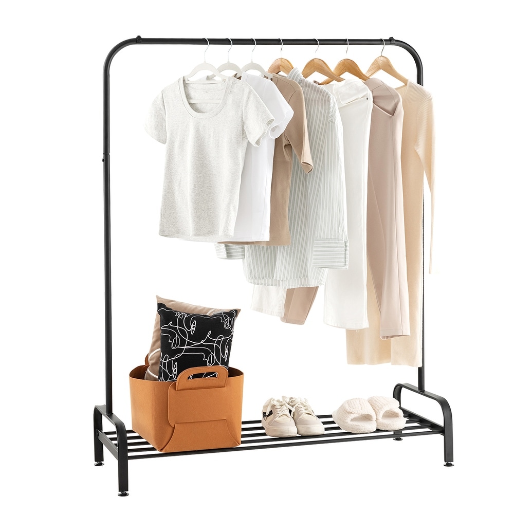 Clothes Drying Rack - Indoor/Outdoor Portable Laundry Rack for Clothing,  Towels, Shoes and More - Collapsible Clothes Stand by Everyday Home (White)