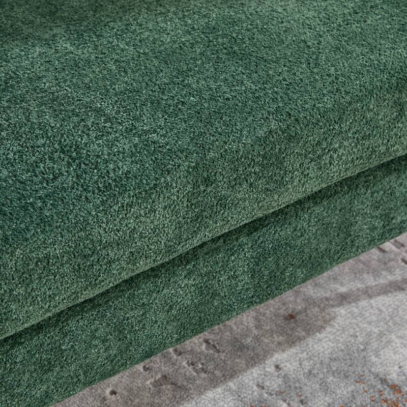 50.1" W Loveseat Sofa,Mid-Century Modern Chenille Sofa with Metal Legs