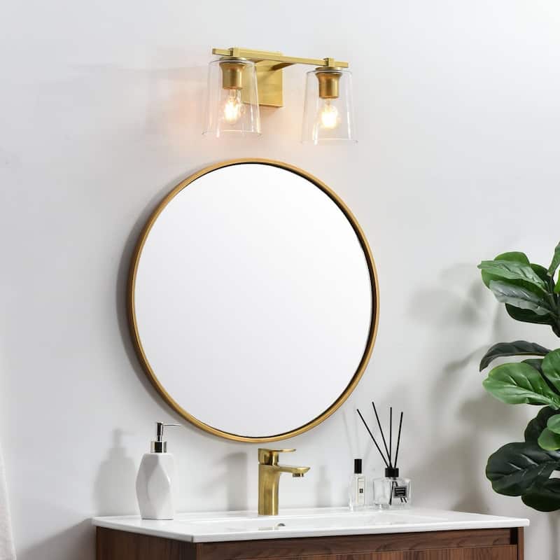Elegant Lighting LD7310W14 Kacey 2 Light 8" Tall Bathroom Sconce