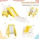 preview thumbnail 12 of 16, Gymax 5 in 1 Convertible Toddler Slide Set w/ Stool Book Rack for Boys
