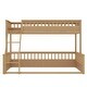 preview thumbnail 18 of 24, Twin XL Over Queen Bunk Bed with Ladder and Guardrails