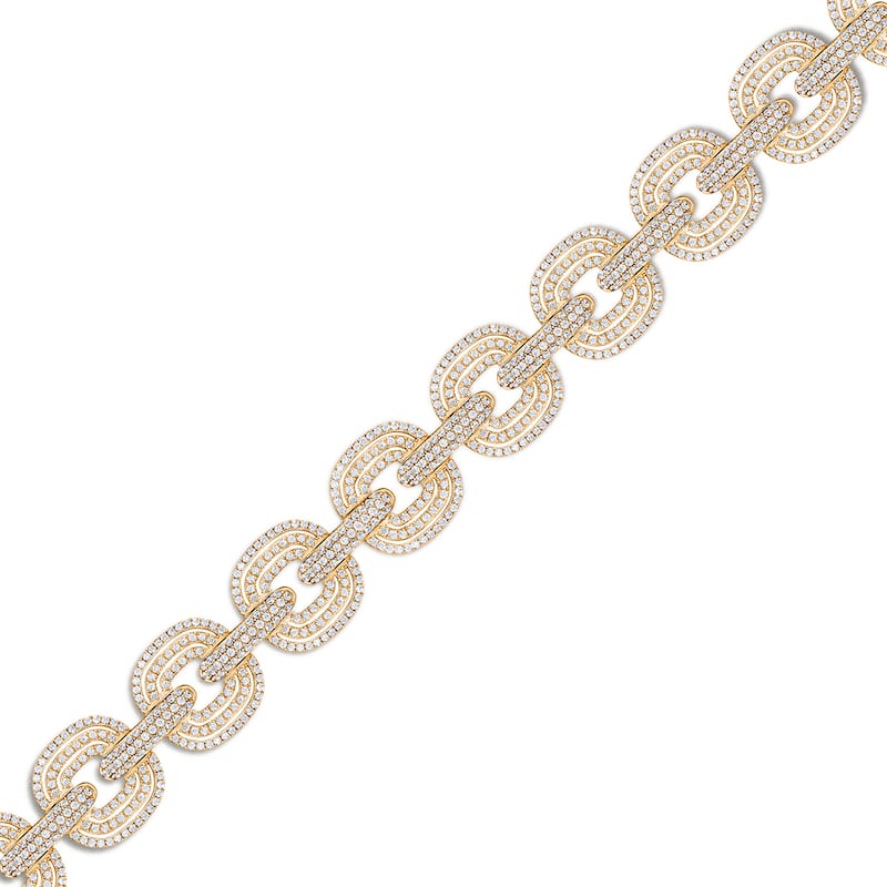 6 Cttw Natural Diamond 14KT Yellow Gold Bracelet