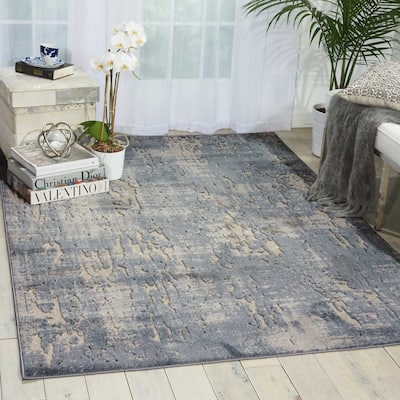 Nourison Gleam Abstract Shimmer Area Rug