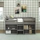 preview thumbnail 16 of 27, Max and Lily Farmhouse Twin Low Loft Bed with 2 Bookcases