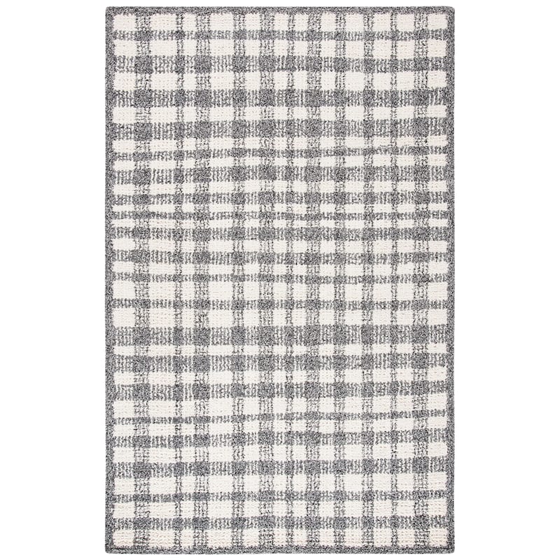SAFAVIEH Handmade Abstract Zilia Checkered Wool Rug