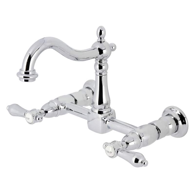Kingston Brass KS126.BAL Heirloom 1.8 GPM Wall Mounted Widespread - Polished Chrome