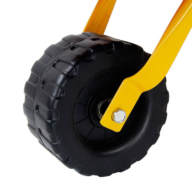 Gymax Kids Metal Wheelbarrow Children's Size Ourdoor Garden Backyard