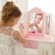 preview thumbnail 2 of 7, Teamson Kids - Fashion Twinkle Star Prints Gisele Play Vanity Set - 23.5 x 11.5 x 38.5