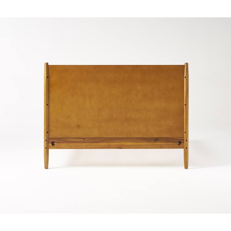 Christopher Knight Home - Rosita Mid-Century Solid Wood Platform Bed with Sleek Splayed Legs