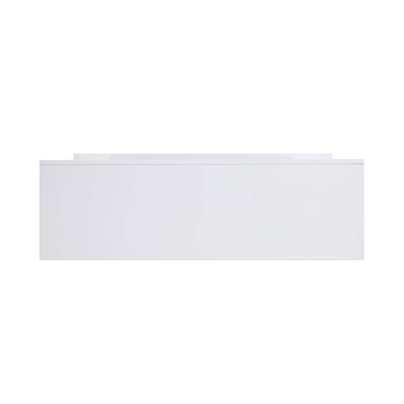 SEI Furniture Larry Industrial White Electric Fireplace