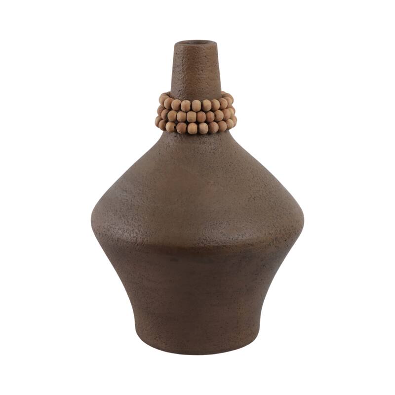 Terracotta Pottery Vase Decorative Handmade Artisan-Inspired Form