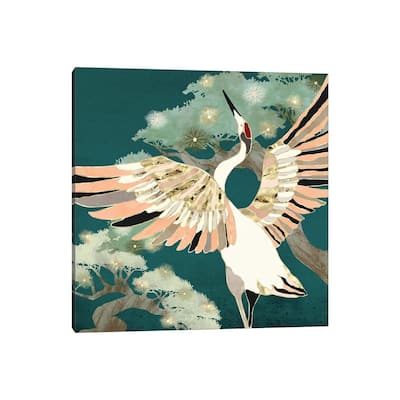iCanvas "Golden Crane" by SpaceFrog Designs Canvas Print