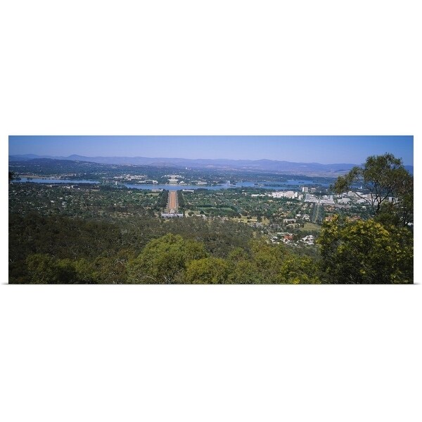 Shop High Angle View Of A Cityscape Canberra Australia