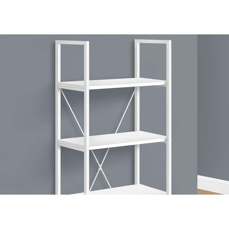 Bookshelf, Bookcase, 4 Tier, 48"h, Office, Bedroom, Laminate, Contemporary, Modern