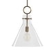 preview thumbnail 4 of 5, Uttermost Imbuto Funnel Glass 1-Light Pendant