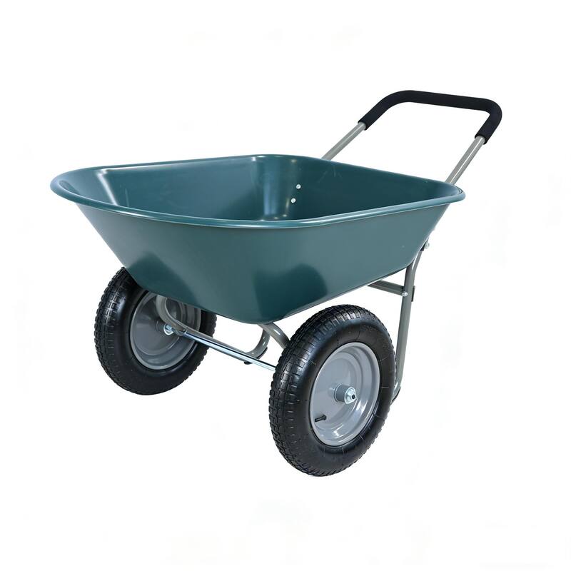 15 inch wheel barrow Two wheeled trolley for green garden