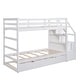 preview thumbnail 35 of 53, Twin-Over-Twin Bunk Bed with Twin Size Trundle and 3 Storage Stairs