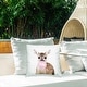 preview thumbnail 2 of 5, Stupell Baby Fawn Deer Bubblegum Animal Printed Outdoor Throw Pillow Design by Katherin Pienaar