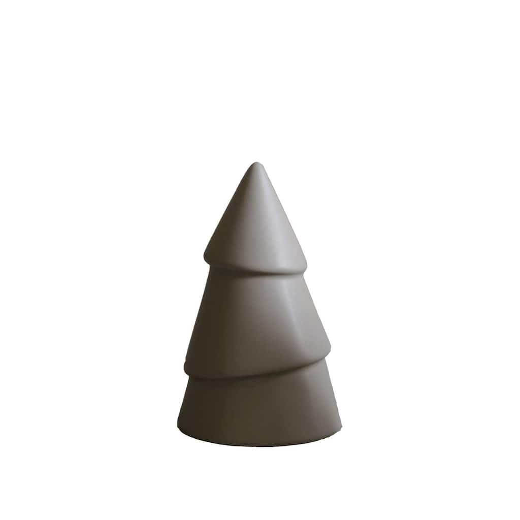 Christmas Tree Tabletop Figurine - 4.25" - Gray