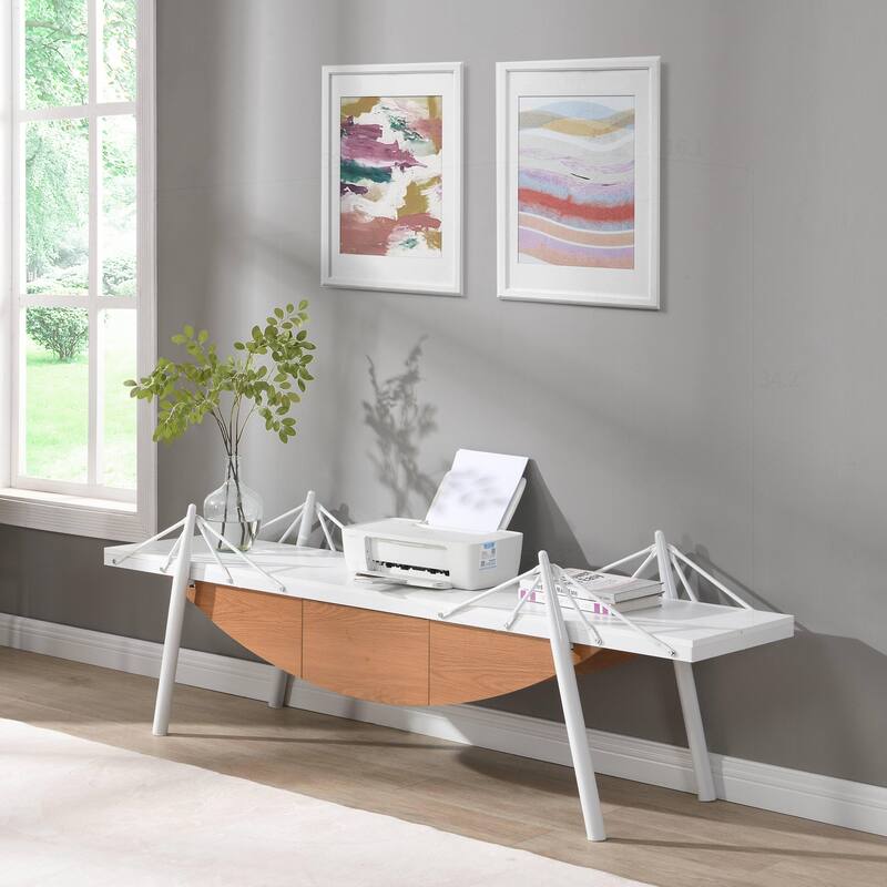 Unique Nautical TV Stand with Drawer and Sturdy Support