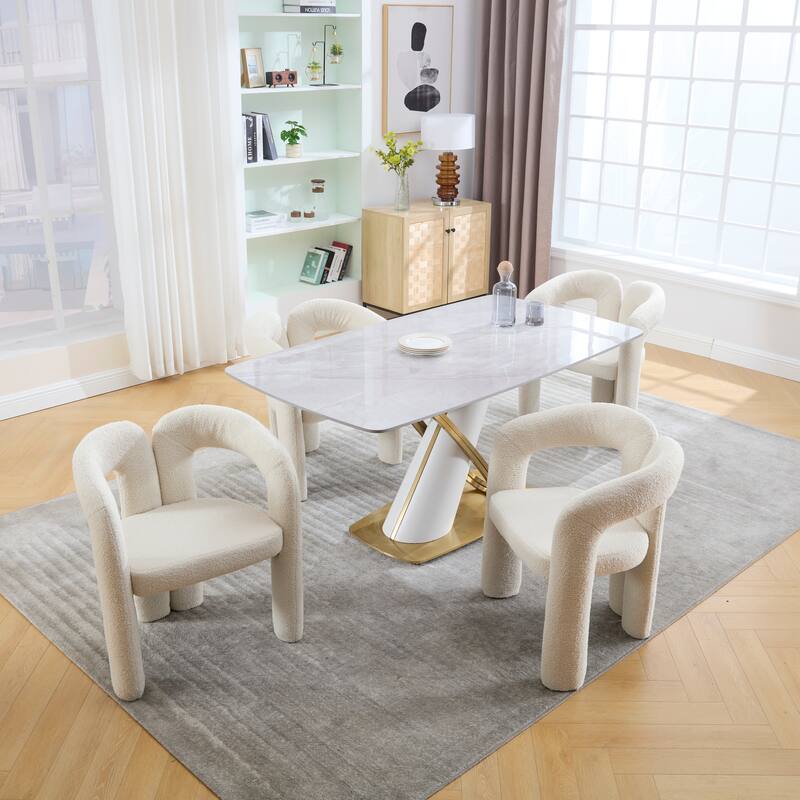 Contemporary Designed Velvet Fabric Upholstered Accent/Dining Chair/Barrel Side Chairs Armchair For Living Room Set Of 2