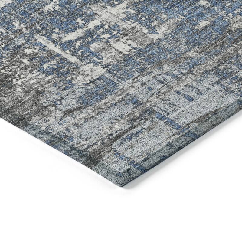HomeRoots Geometric Transitional Rectangle Outdoor Rug
