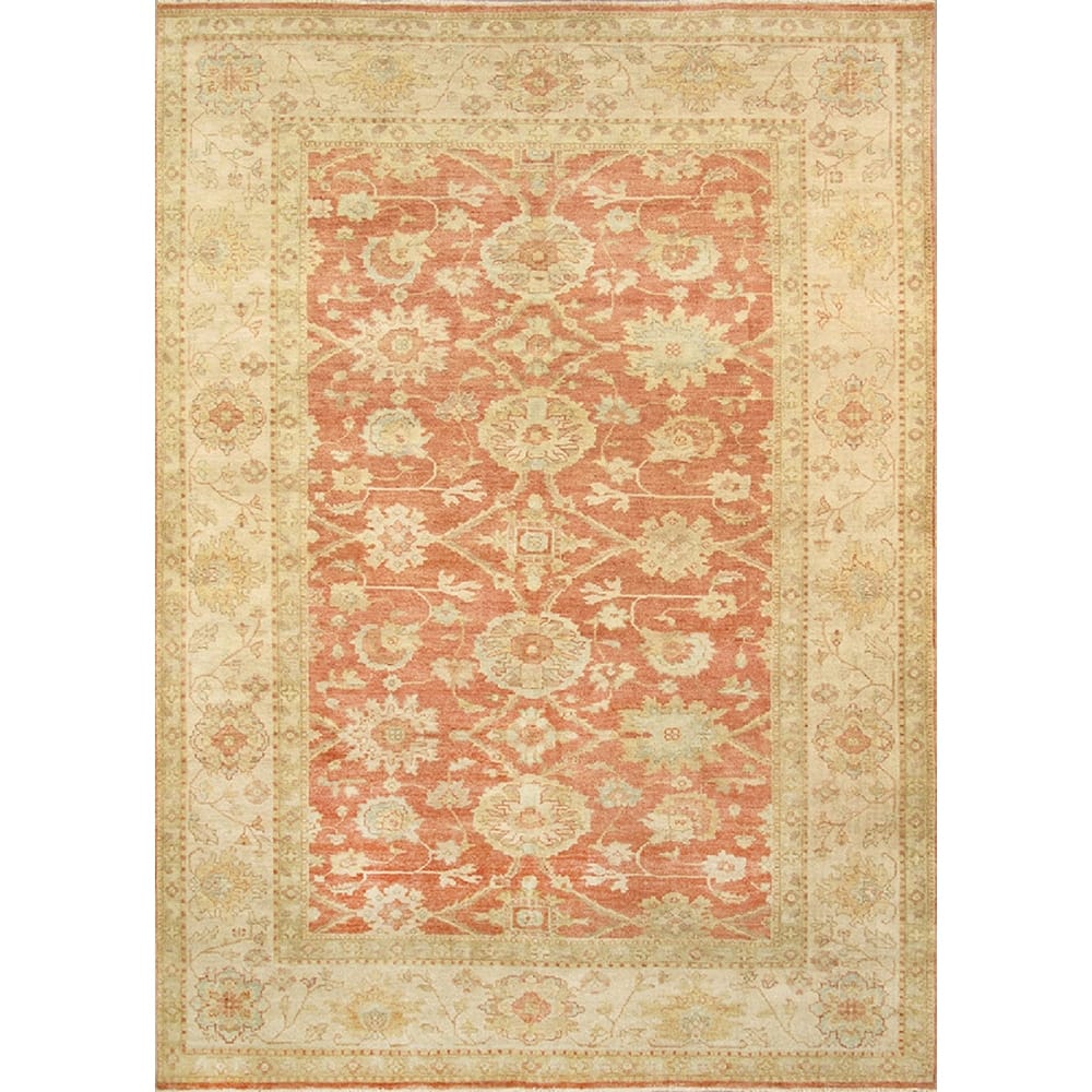 Pasargad Home Sultanabad Collection Hand-Knotted Lamb's Wool Area Rug - 6' 3" X 8'11"