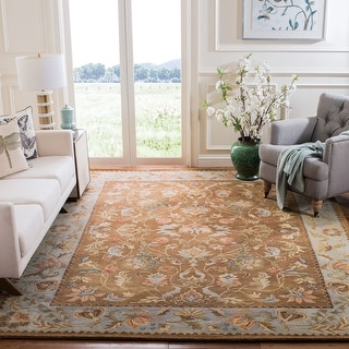 SAFAVIEH Handmade Bergama Tiney Oriental Hand-spun Wool Rug