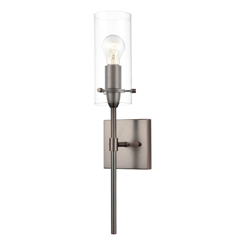 Light Society Montreal Clear Glass Wall Sconce