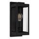preview thumbnail 2 of 6, Eastover 1-Light Earth Black Outdoor Wall Lantern