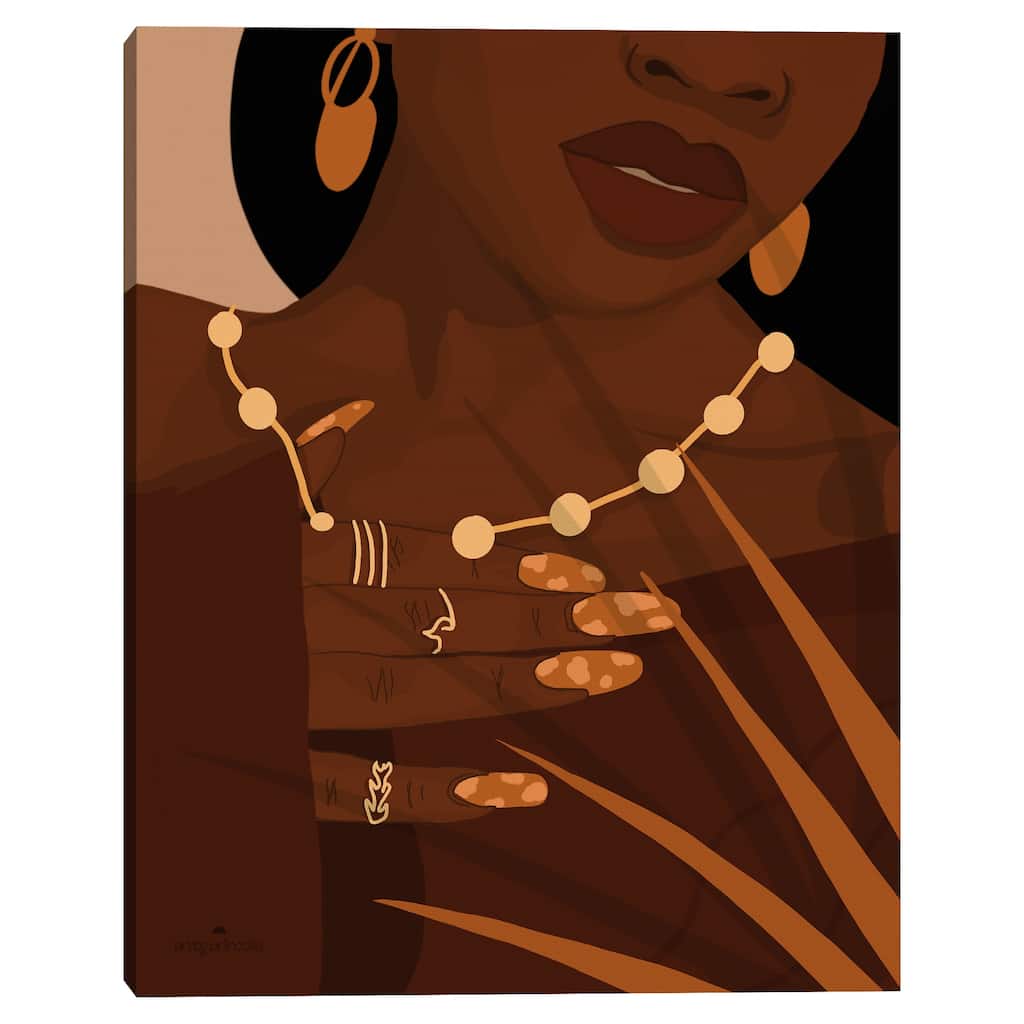 Adorned 2 by Princella Canvas Art Print