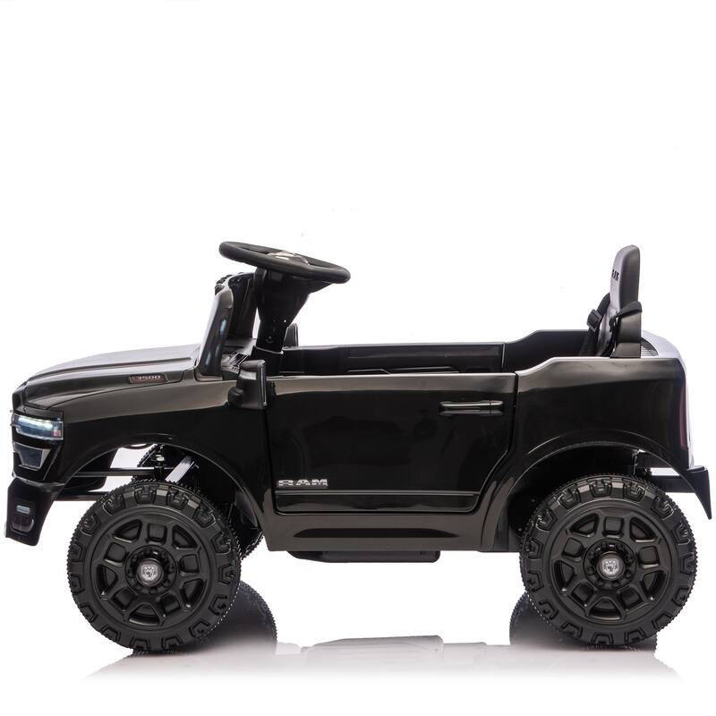 Licensed Dodge RAM 3500 12V Kids Ride On Truck, W/ Remote Control, 2WD & Rear Shock Suspension, LED Headlights