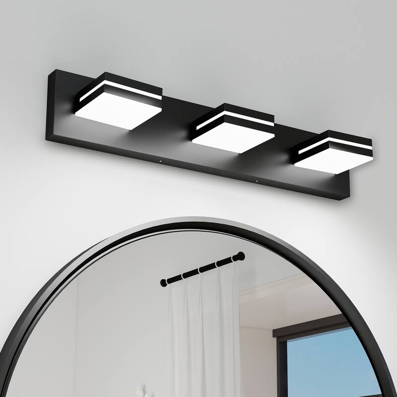 Modern LED Vanity Light, 3-Lights Wall Sconce for Bathroom and Mirror, Sleek Minimalist Design, Energy-Efficient
